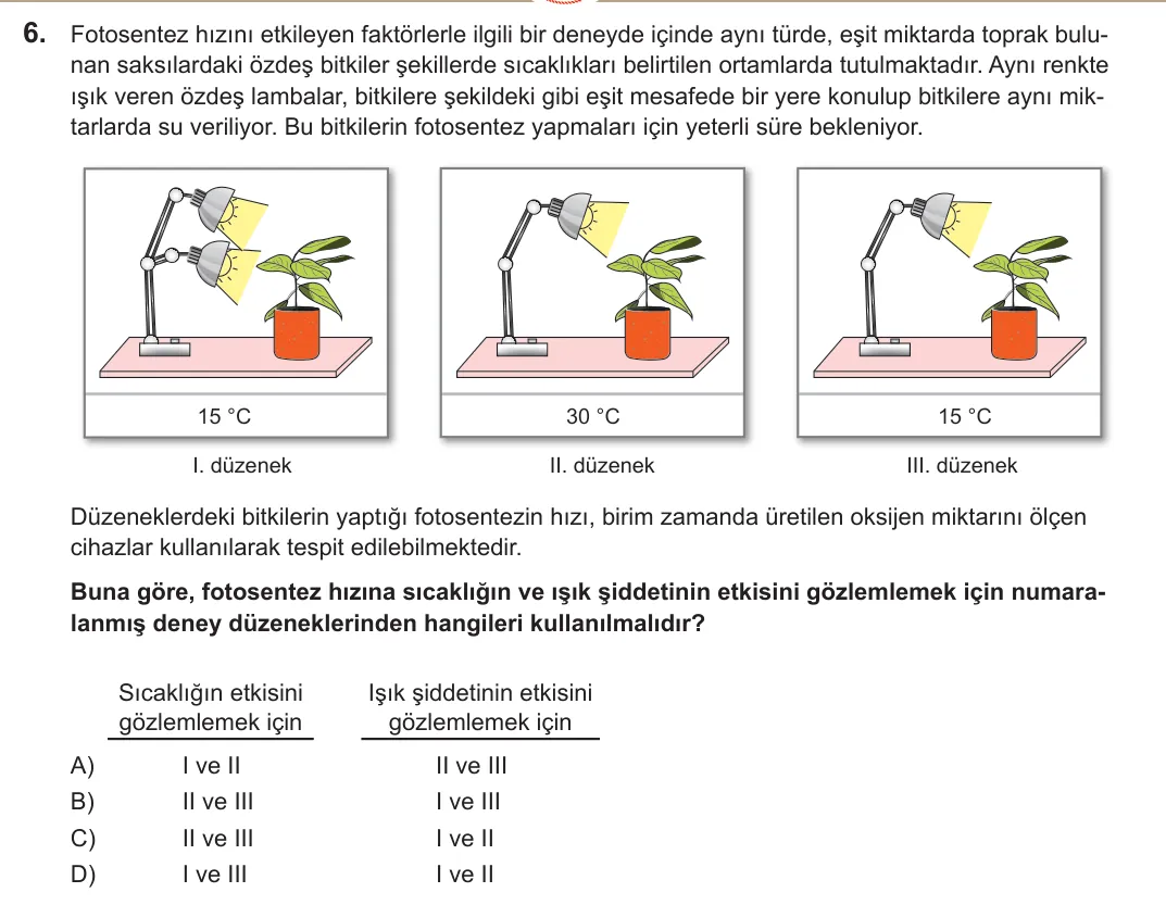 2022 LGS Fen Bilimleri 6. soru