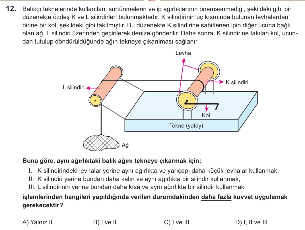 2022 LGS Fen Bilimleri 12. soru