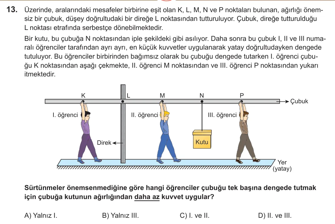 2022 LGS Fen Bilimleri 13. soru
