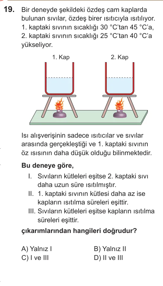 2022 LGS Fen Bilimleri 19. soru
