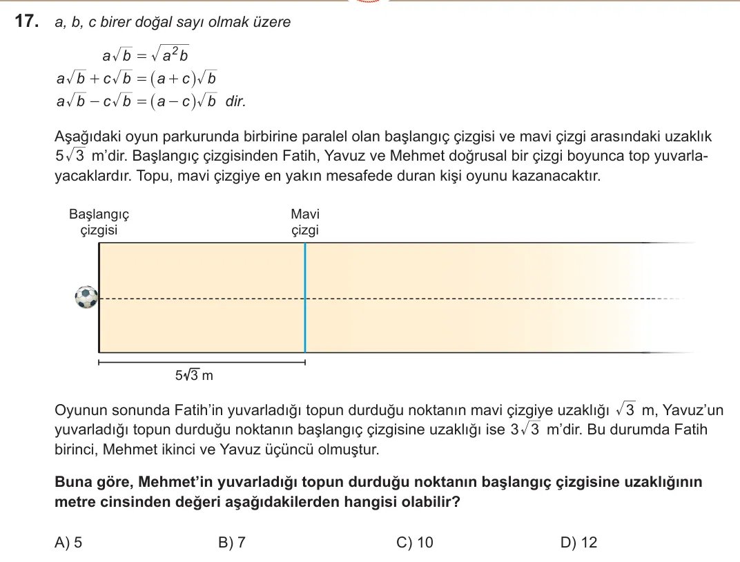 2022 LGS Matematik 17. soru