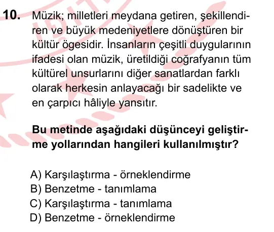 2023 LGS Türkçe 10. soru