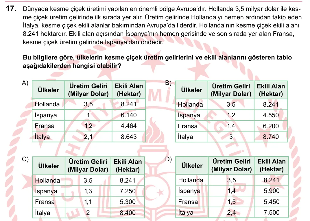 2023 LGS Türkçe 17. soru